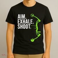 Archery Bow Hunting Aim Exhale Shoot T-Shirt thumb 3