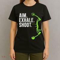 Archery Bow Hunting Aim Exhale Shoot T-Shirt thumb 4