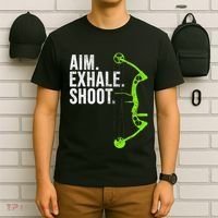 Archery Bow Hunting Aim Exhale Shoot T-Shirt thumb 6