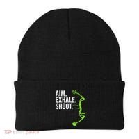 Archery Bow Hunting Aim Exhale Shoot Beanie thumb 0