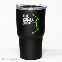 Archery Bow Hunting Aim Exhale Shoot Tumbler thumb 0