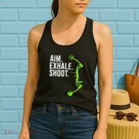 Archery Bow Hunting Aim Exhale Shoot Women's Tank Top thumb 2