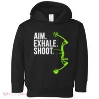 Archery Bow Hunting Aim Exhale Shoot Toddler Hoodie thumb 0