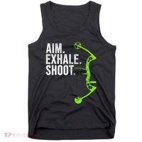 Archery Bow Hunting Aim Exhale Shoot Tank Top thumb 0