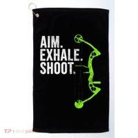 Archery Bow Hunting Aim Exhale Shoot Golf Towel thumb 0