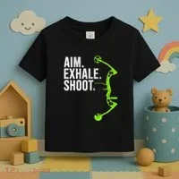 Archery Bow Hunting Aim Exhale Shoot Toddler T-Shirt thumb 3