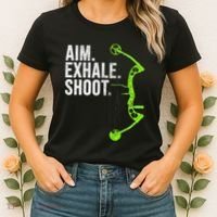 Archery Bow Hunting Aim Exhale Shoot Women's T-Shirt thumb 2