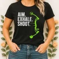 Archery Bow Hunting Aim Exhale Shoot Women's T-Shirt thumb 2