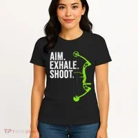 Archery Bow Hunting Aim Exhale Shoot Women's T-Shirt thumb 4