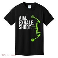 Archery Bow Hunting Aim Exhale Shoot Kids T-Shirt thumb 0