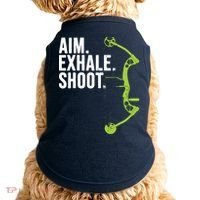 Archery Bow Hunting Shirts Aim Exhale Shoot Doggie Tank thumb 0