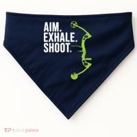 Archery Bow Hunting Shirts Aim Exhale Shoot USA-Made Doggie Bandana thumb 0