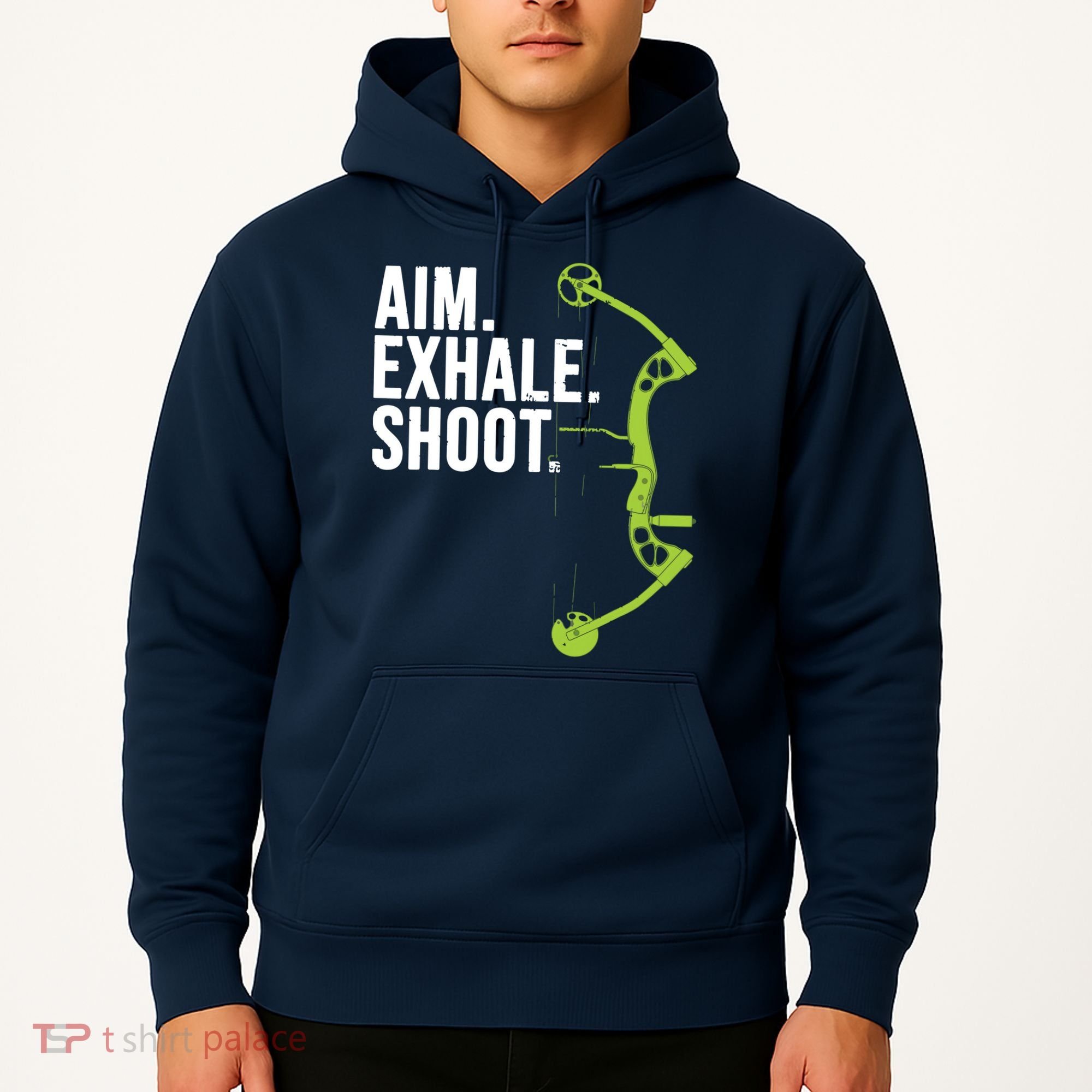 Archery Bow Hunting Shirts Aim Exhale Shoot Hoodie