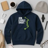 Archery Bow Hunting Shirts Aim Exhale Shoot Hoodie thumb 3