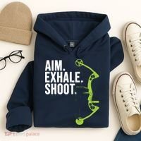 Archery Bow Hunting Shirts Aim Exhale Shoot Hoodie thumb 4