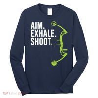 Archery Bow Hunting Shirts Aim Exhale Shoot Long Sleeve Shirt thumb 0