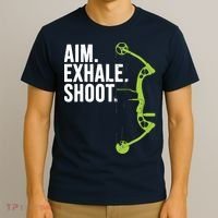 Archery Bow Hunting Shirts Aim Exhale Shoot T-Shirt thumb 3