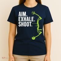 Archery Bow Hunting Shirts Aim Exhale Shoot T-Shirt thumb 4