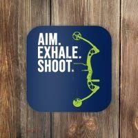 Archery Bow Hunting Shirts Aim Exhale Shoot Coaster thumb 0