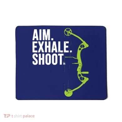 Archery Bow Hunting Shirts Aim Exhale Shoot Mousepad