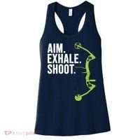 Archery Bow Hunting Shirts Aim Exhale Shoot Women's Tank Top thumb 0