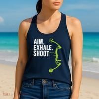 Archery Bow Hunting Shirts Aim Exhale Shoot Women's Tank Top thumb 2