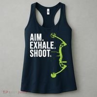 Archery Bow Hunting Shirts Aim Exhale Shoot Women's Tank Top thumb 3