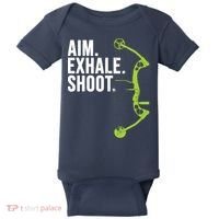 Archery Bow Hunting Shirts Aim Exhale Shoot Baby Bodysuit thumb 0