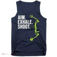 Archery Bow Hunting Shirts Aim Exhale Shoot Tank Top thumb 0