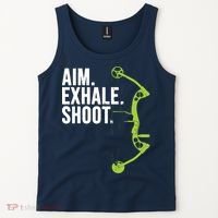 Archery Bow Hunting Shirts Aim Exhale Shoot Tank Top thumb 2