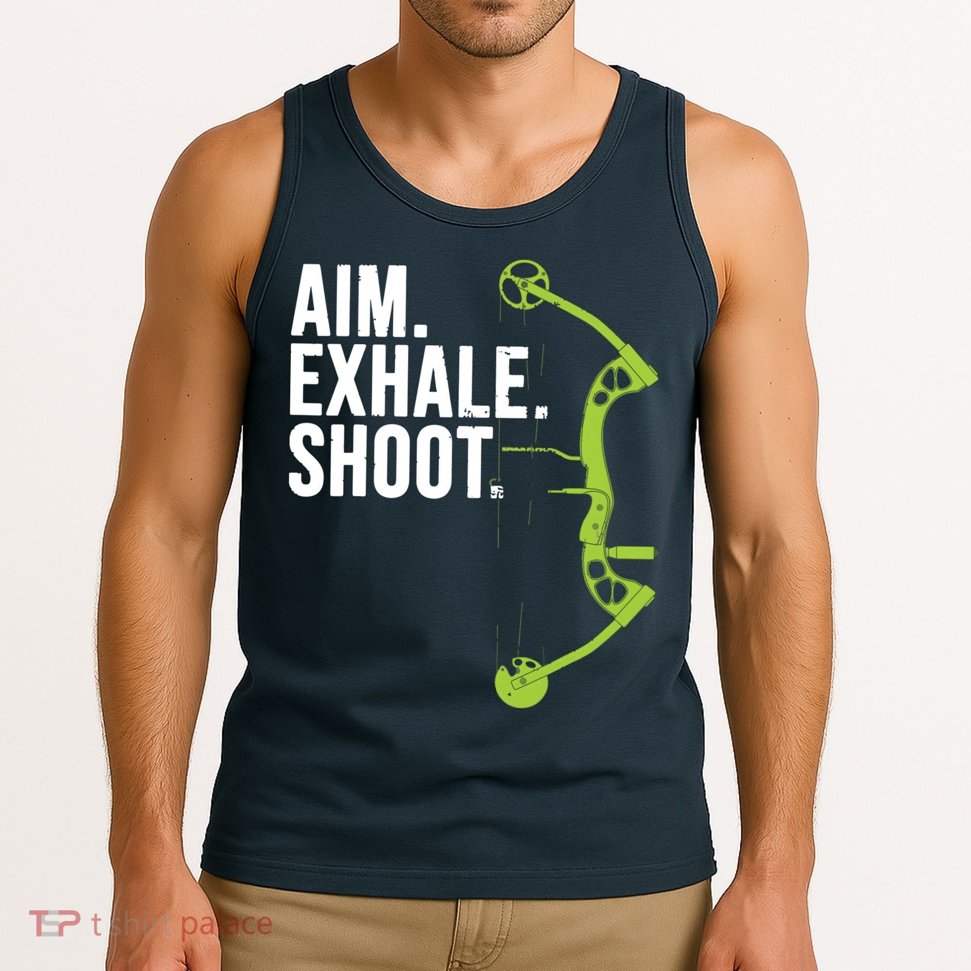 Archery Bow Hunting Shirts Aim Exhale Shoot Tank Top