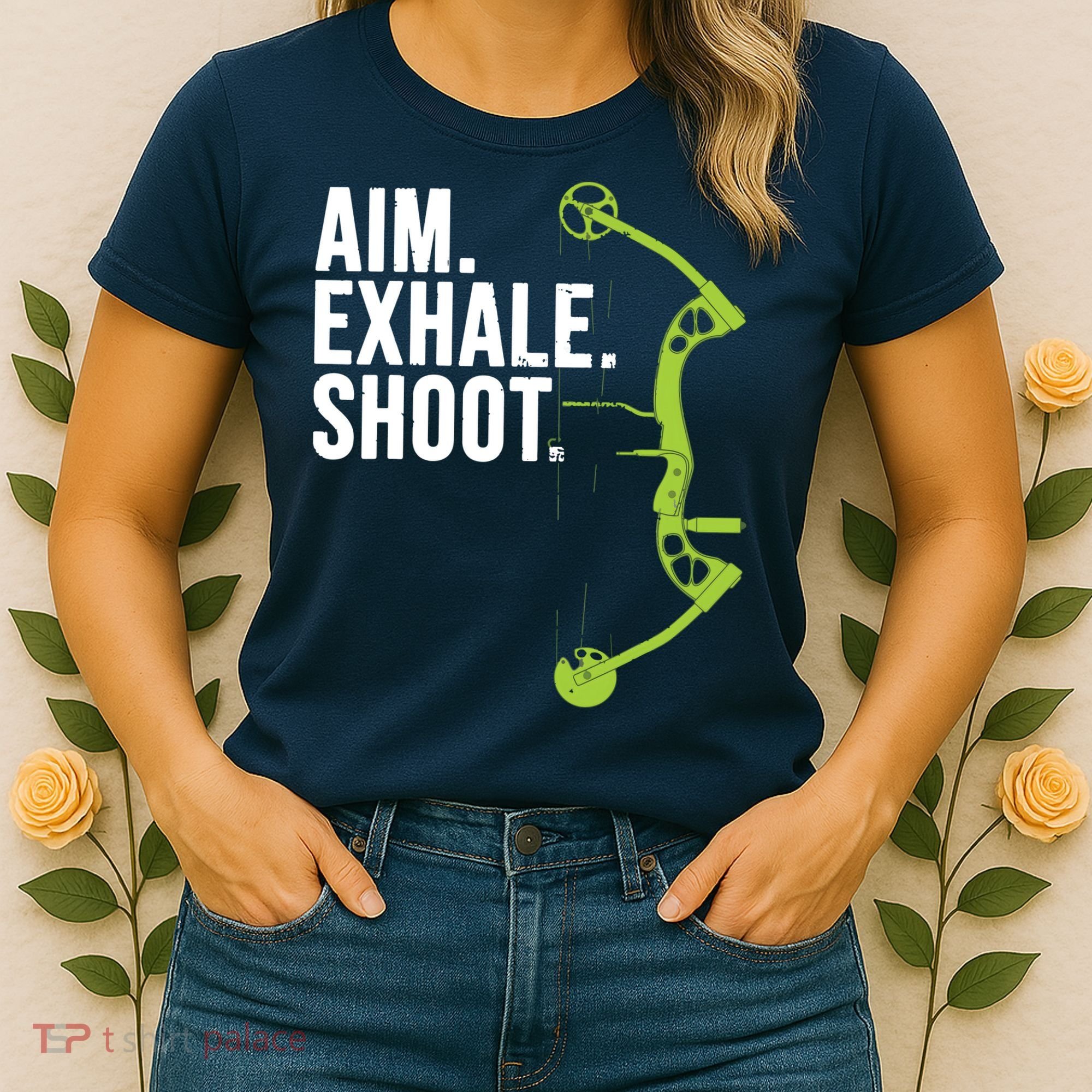Archery Bow Hunting Shirts Aim Exhale Shoot Women's T-Shirt