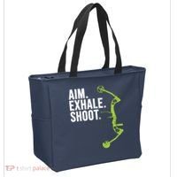Archery Bow Hunting Shirts Aim Exhale Shoot Tote Bag thumb 2
