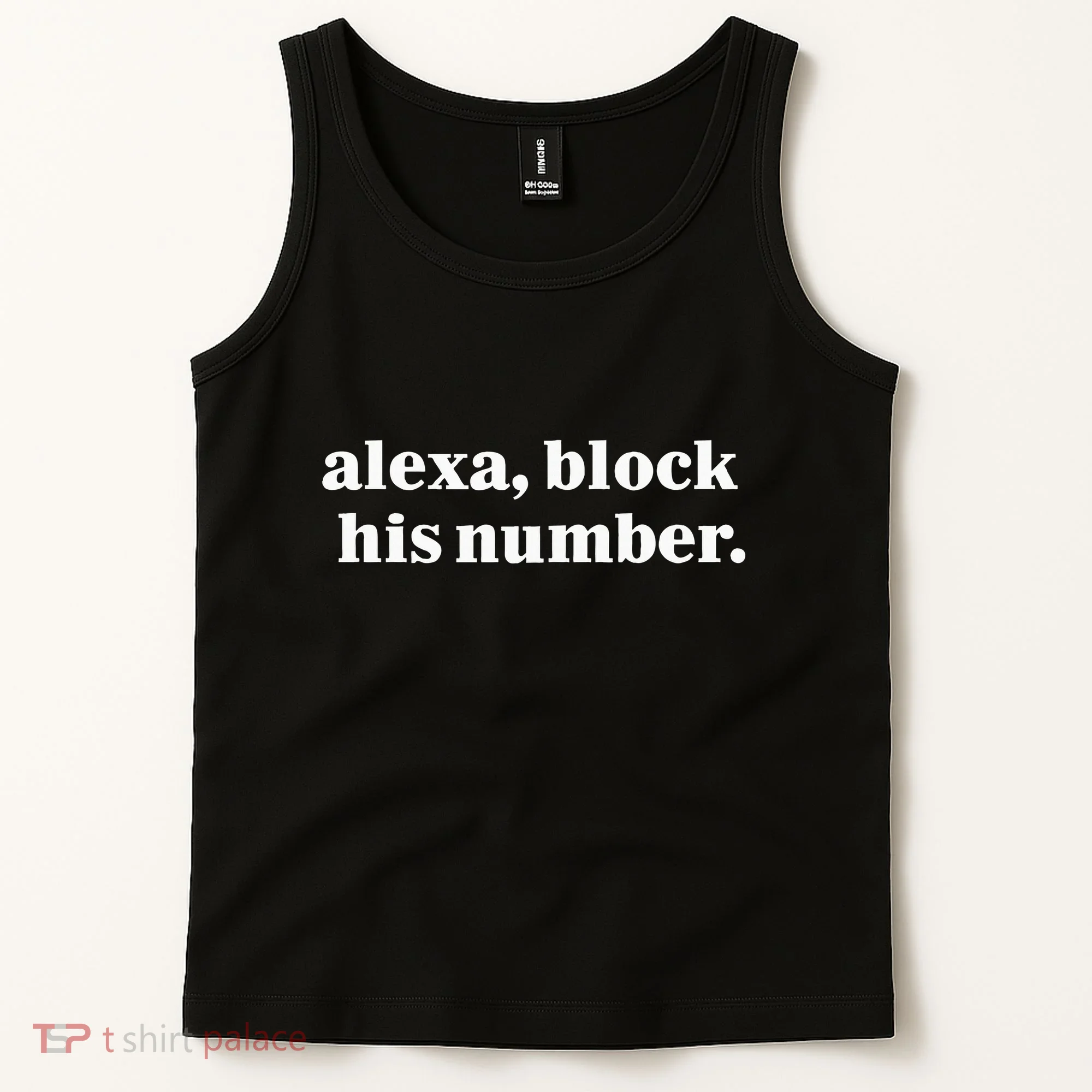 Alexa Block His Number Tank Top