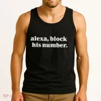 Alexa Block His Number Tank Top thumb 3