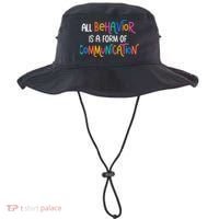 All Behavior Is A Form Of Communication SPED Teacher Autism Bucket Hat thumb 0