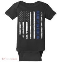 Anti Biden Impeach 46 8646 Clean Up On Aisle 46 Pro USA Flagd Baby Bodysuit thumb 0