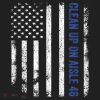 Anti Biden Impeach 46 8646 Clean Up On Aisle 46 Pro USA Flagd Hat thumb 2