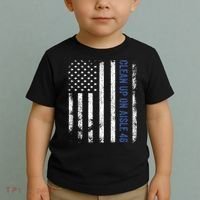 Anti Biden Impeach 46 8646 Clean Up On Aisle 46 Pro USA Flagd Toddler T-Shirt thumb 2