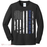 Anti Biden Impeach 46 8646 Clean Up On Aisle 46 Pro USA Flagd Kids Long Sleeve Shirt thumb 0