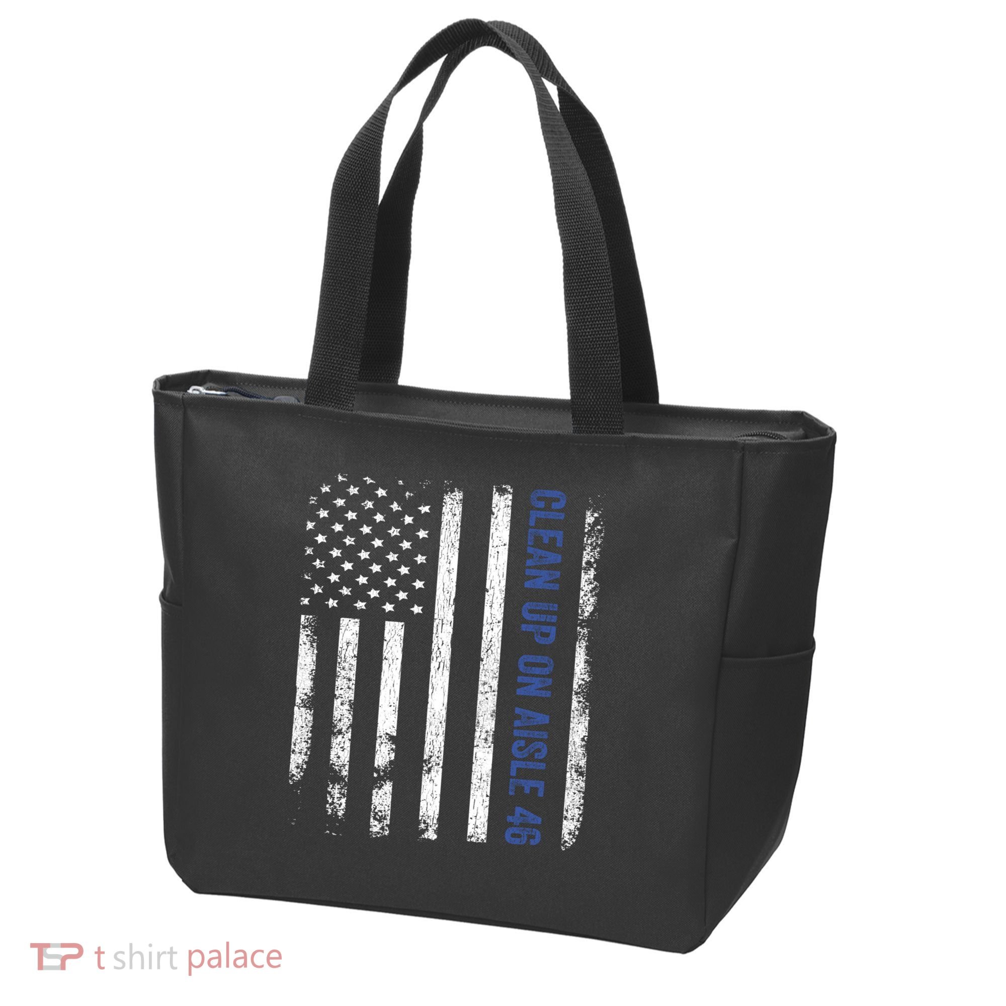 Anti Biden Impeach 46 8646 Clean Up On Aisle 46 Pro USA Flagd Tote Bag