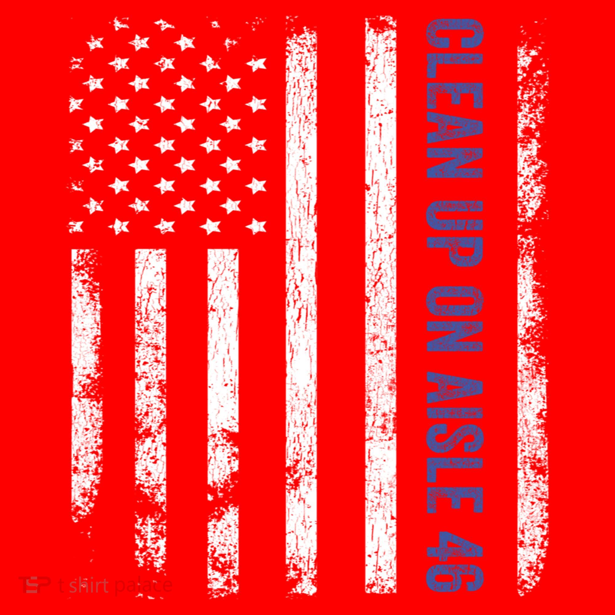 Anti Biden Impeach 46 8646 Clean Up On Aisle 46 Pro USA Flagd Santa Hat