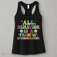 All Behavior Is A Form Of Communication ABA Behavior Women's Tank Top thumb 3