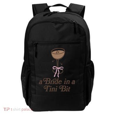 A Bride In A Tini Bit Cocktail Bow Coquette Bachelorette Backpack