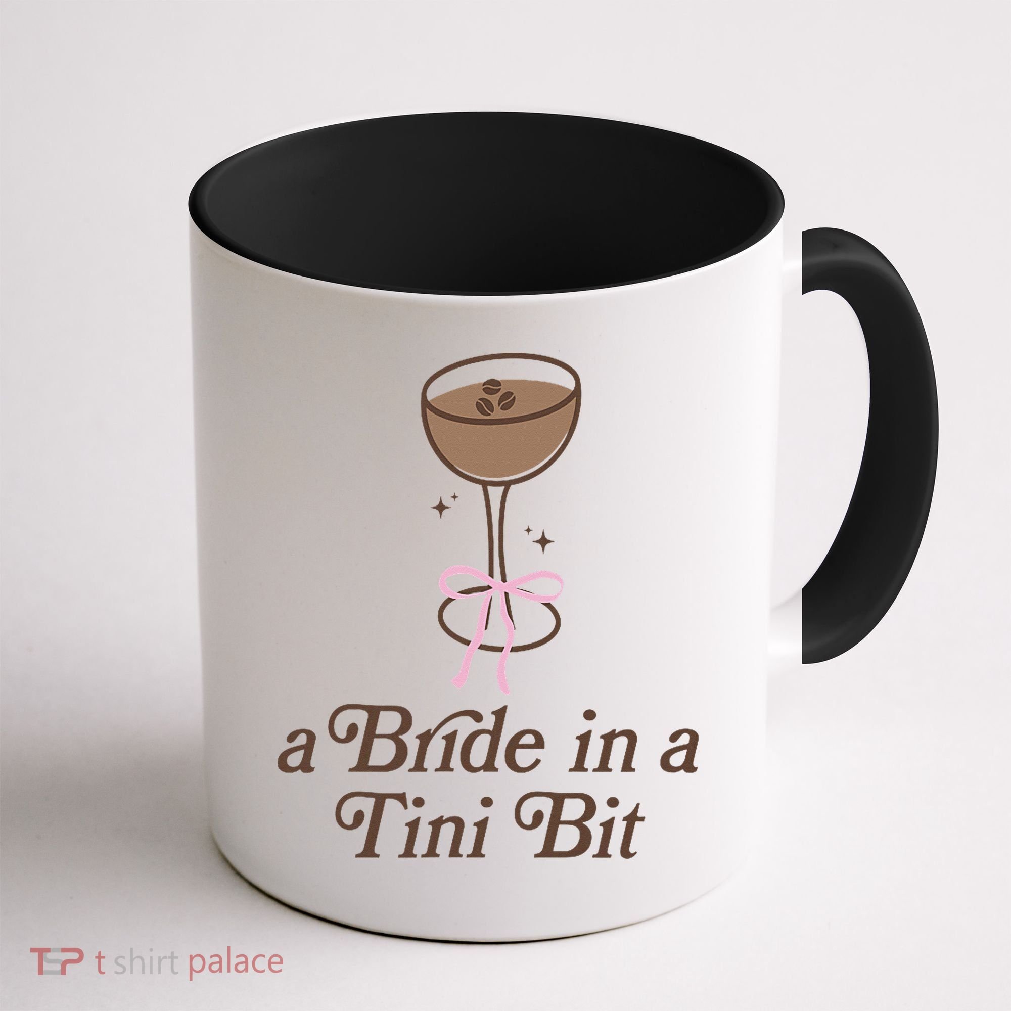 A Bride In A Tini Bit Cocktail Bow Coquette Bachelorette Coffee Mug