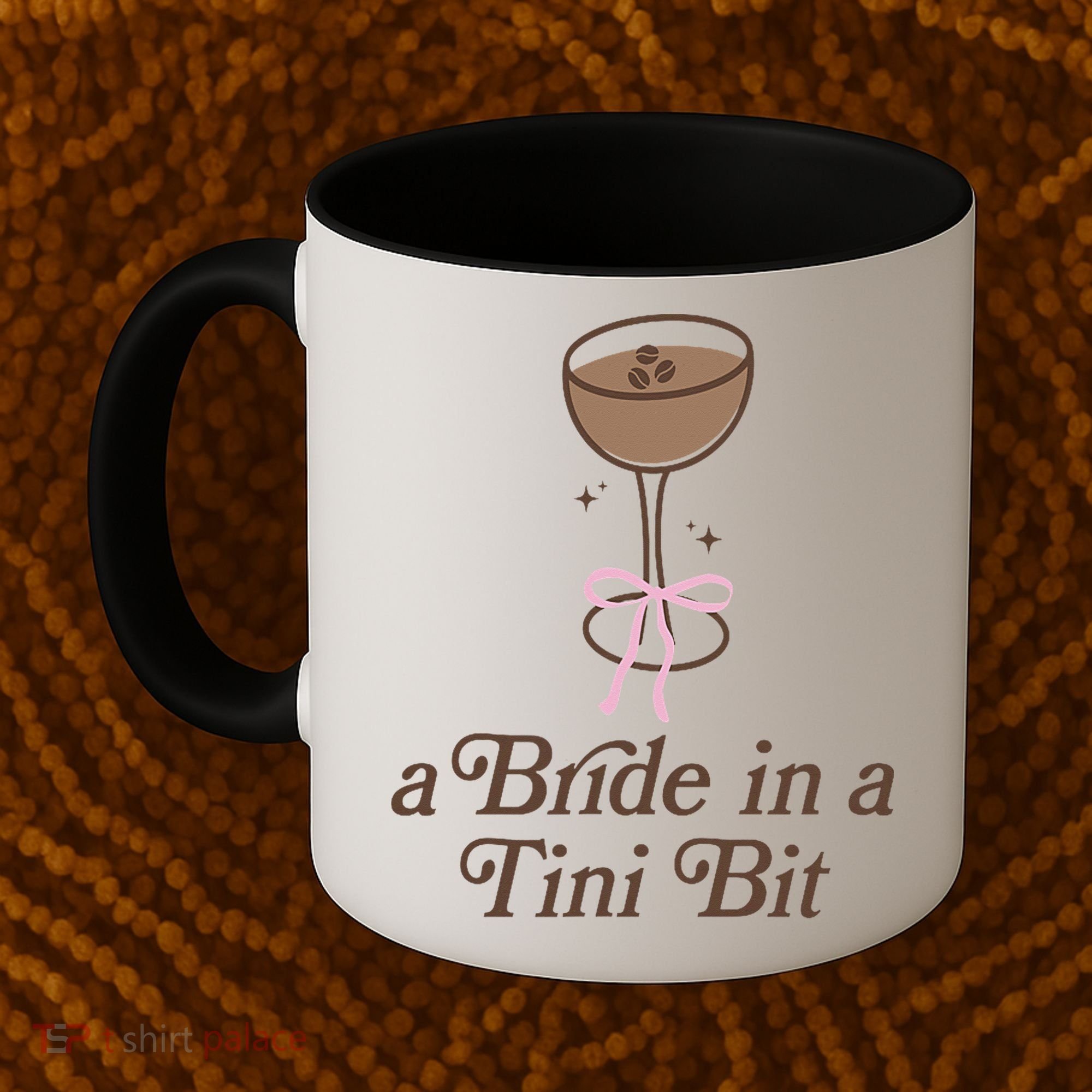 A Bride In A Tini Bit Cocktail Bow Coquette Bachelorette Coffee Mug