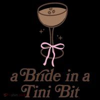 A Bride In A Tini Bit Cocktail Bow Coquette Bachelorette Coffee Mug thumb 5