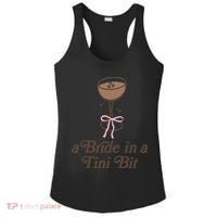 A Bride In A Tini Bit Cocktail Bow Coquette Bachelorette Ladies PosiCharge Competitor Racerback Tank thumb 0