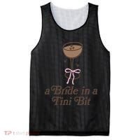 A Bride In A Tini Bit Cocktail Bow Coquette Bachelorette Mesh Reversible Basketball Jersey Tank thumb 0