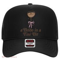 A Bride In A Tini Bit Cocktail Bow Coquette Bachelorette Hat thumb 0